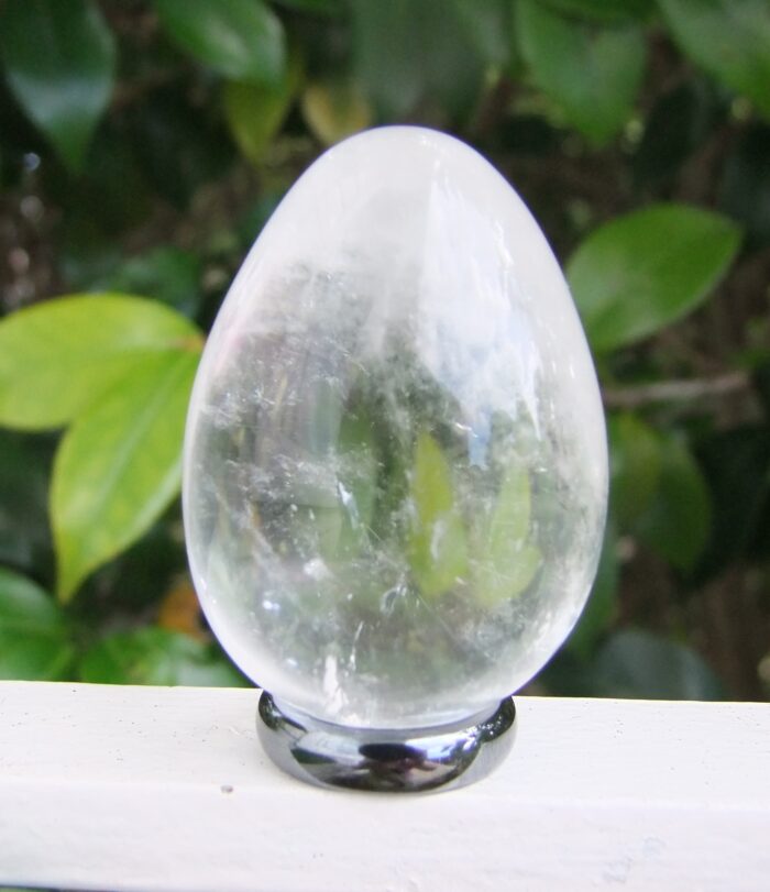 FAIRY FROST CLEAR QUARTZ EGG