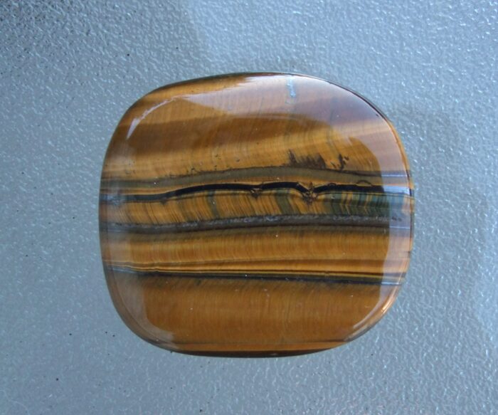 ﻿LARGE Tiger Eye Flatstone