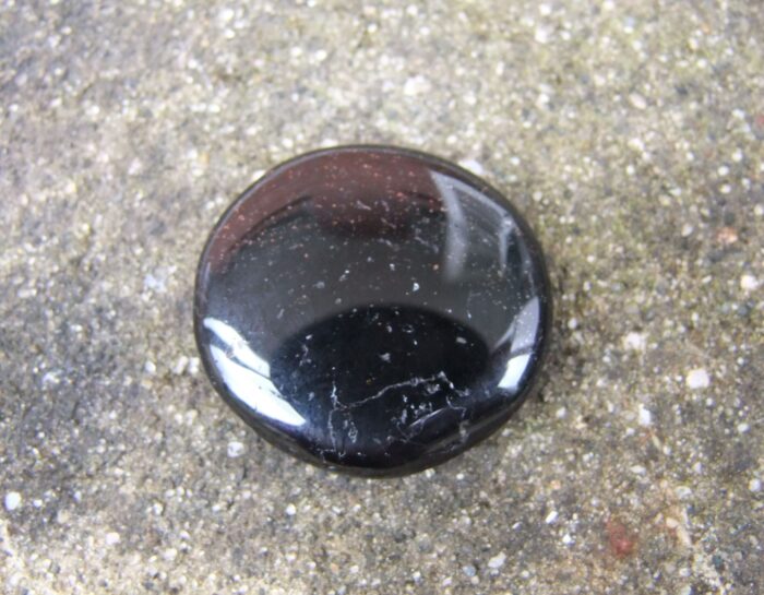 POLISHED BLACK TOURMALINE FLATSTONE
