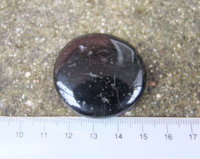 POLISHED BLACK TOURMALINE FLATSTONE - Image 2