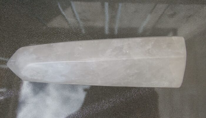 Polished Snow Quartz Point - Image 3