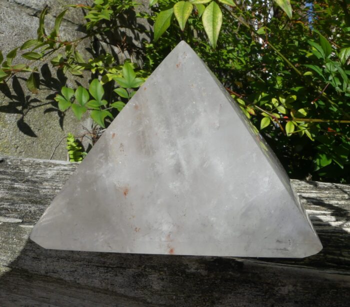 HUGE Hematoid Quartz Pyramid 808gm - Image 2