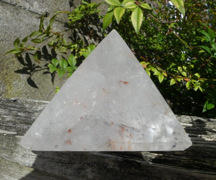 HUGE Hematoid Quartz Pyramid 808gm - Image 3