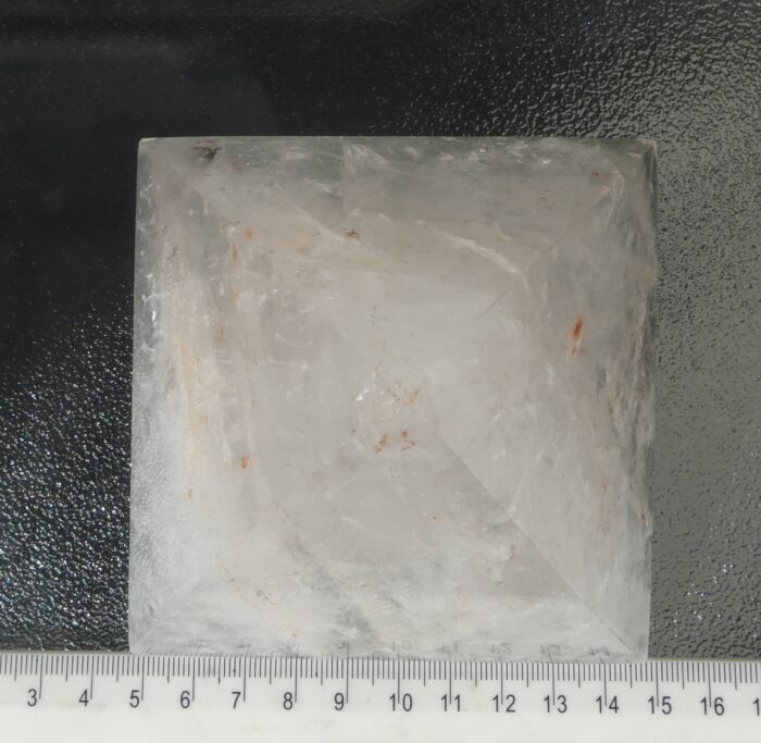 HUGE Hematoid Quartz Pyramid 808gm - Image 4