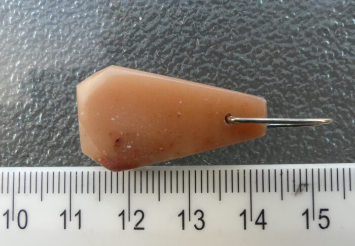 Pink Azeztulite Pendant (Sterling Silver Wire Wrapped) - Image 2