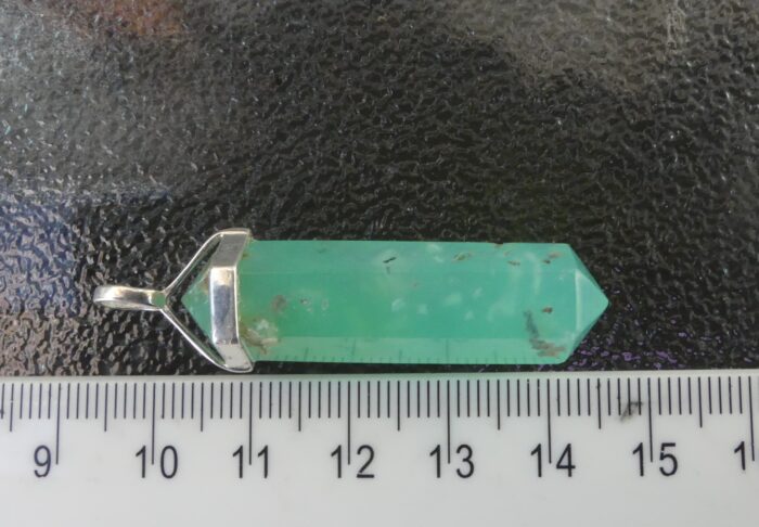 Chunky Chrysoprase Pendant Set in Sterling Silver - Image 2