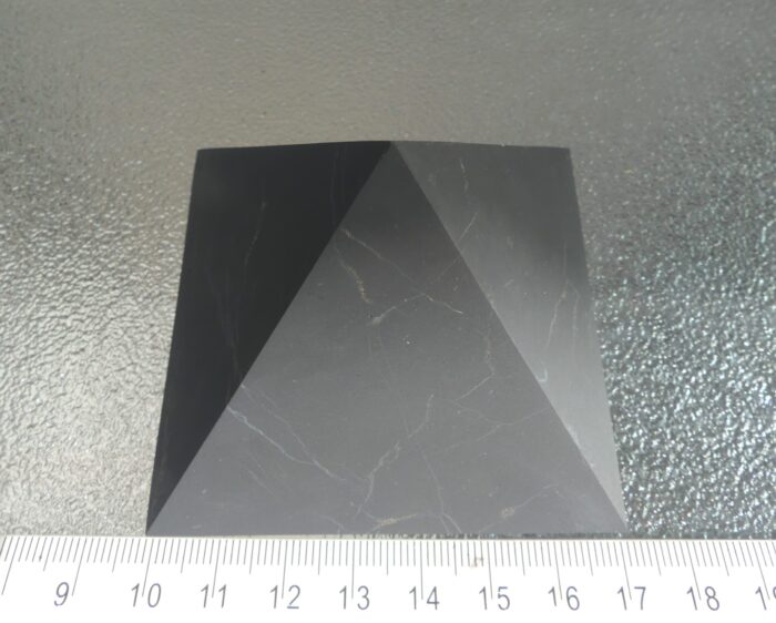 LARGE Unpolished Shungite Pyramid 7cm - Image 3