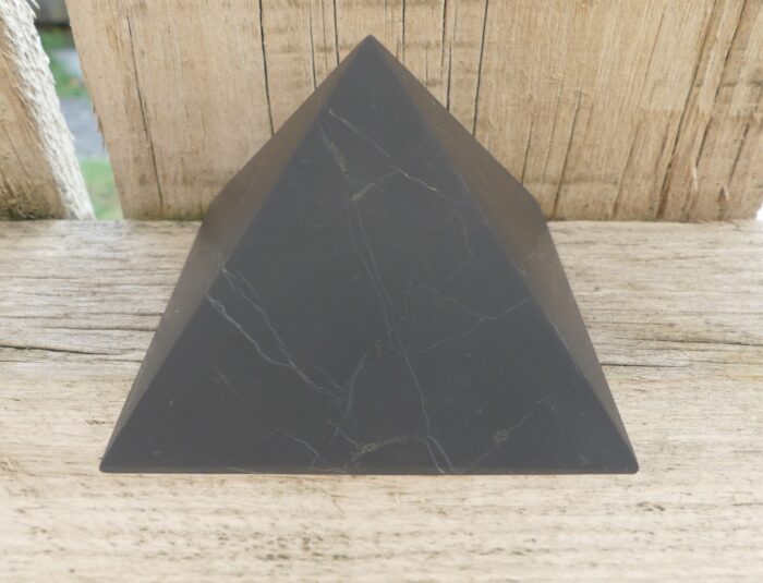 LARGE Unpolished Shungite Pyramid 7cm - Image 2