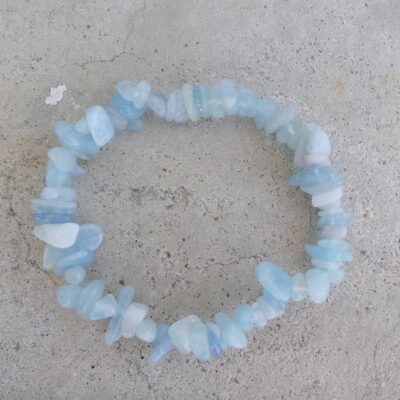 Aquamarine Chip Bracelet