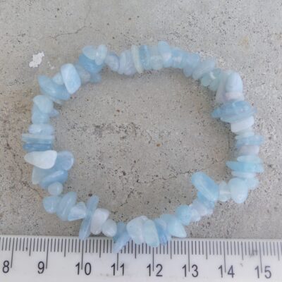 Aquamarine Chip Bracelet