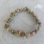 Unakite Chip Bracelet