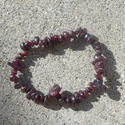 Red Garnet Chip Bracelet