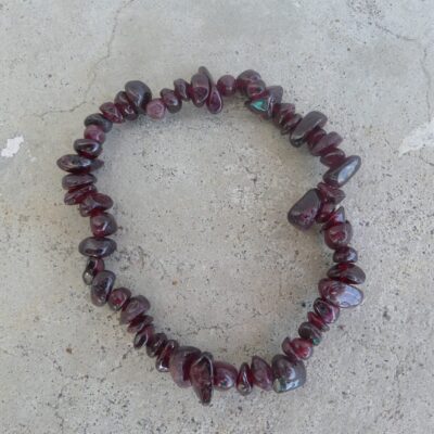 Red Garnet Chip Bracelet