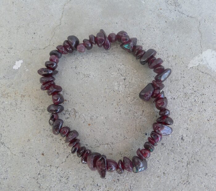 Red Garnet Chip Bracelet