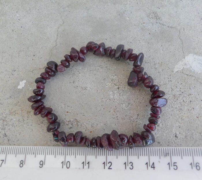 Red Garnet Chip Bracelet - Image 3