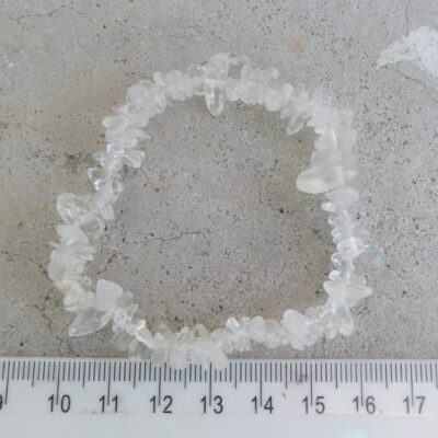 Clear Quartz  Chip Bracelet