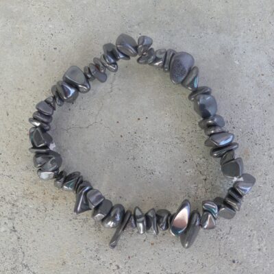 Hematite Chip Bracelet