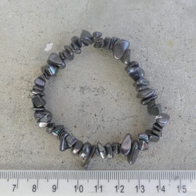 Hematite Chip Bracelet