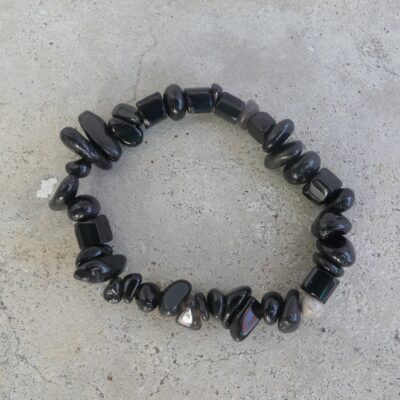 Obsidian Chip Bracelet