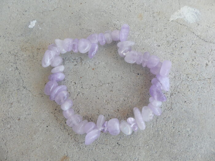 Lavender Amethyst Chip Bracelet