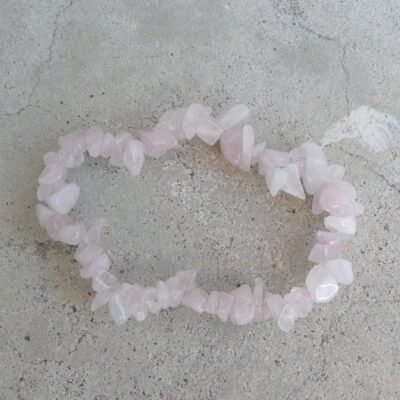 Rose Quartz Chip Bracelet