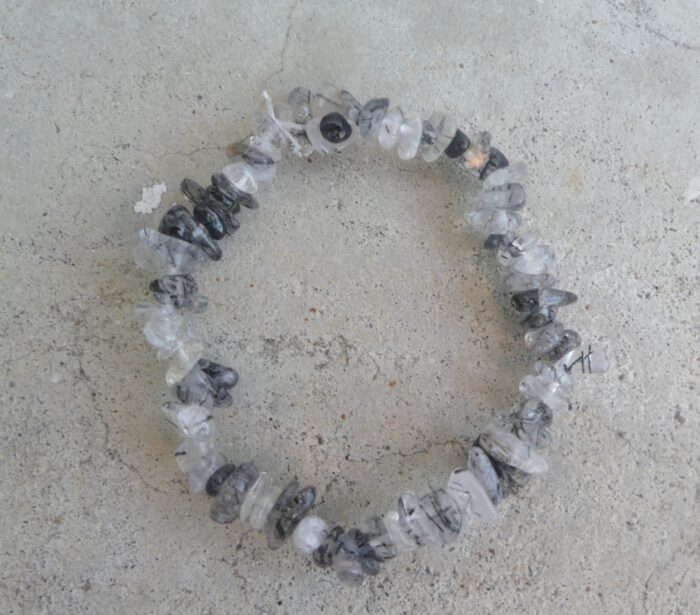 Tourmalated Quartz Chip Bracelet
