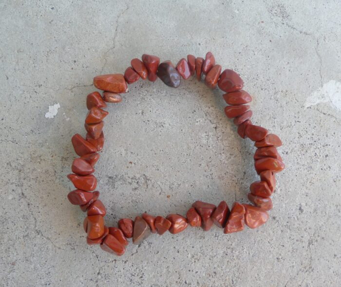 Red Jasper Chip Bracelet