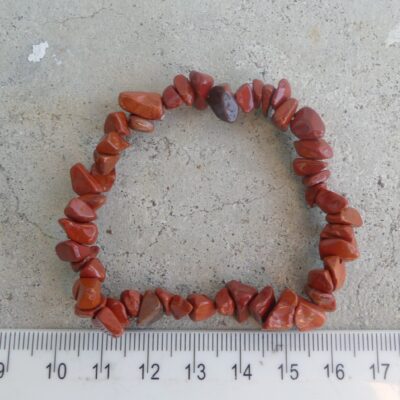 Red Jasper Chip Bracelet
