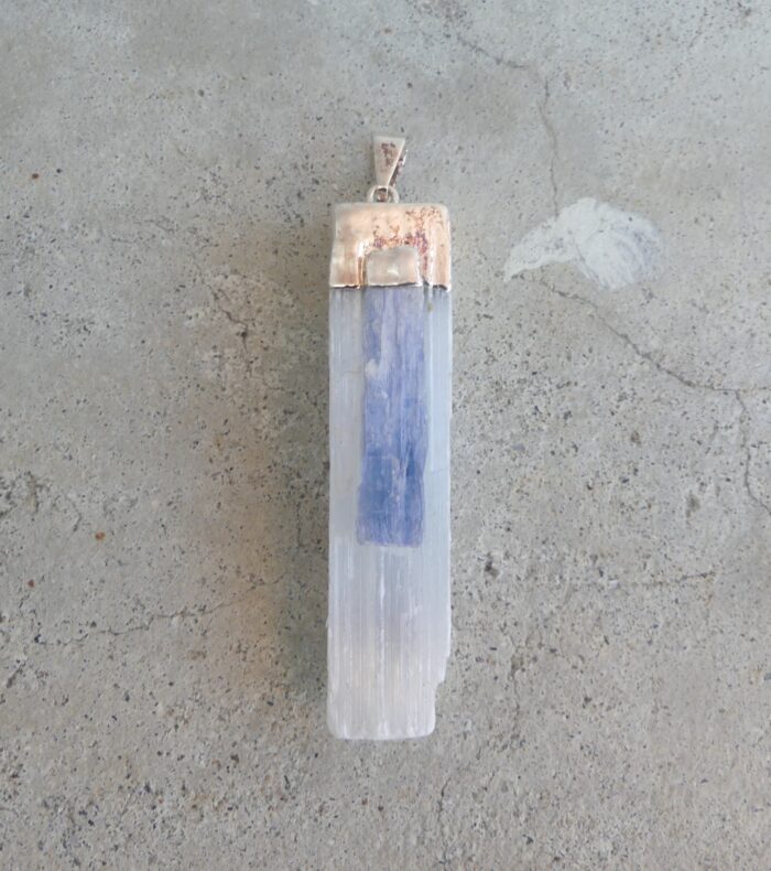 Selenite & Kyanite Pendant