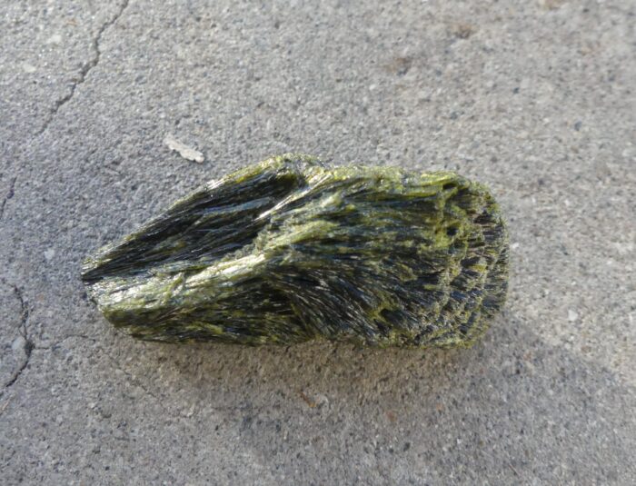 Natural Epidote Fan