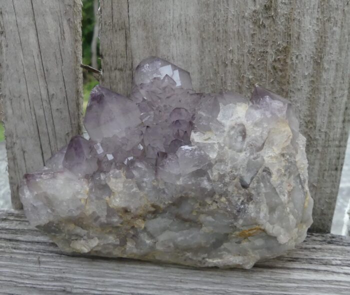 Large Amethyst Spirit Quartz on Boekenhout Jasper