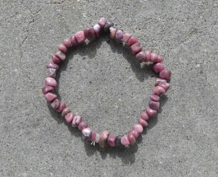 Rhodonite Chip Bracelet