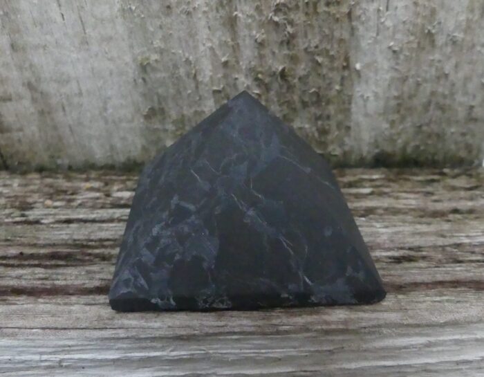 Unpolished Shungite Pyramid 4cm