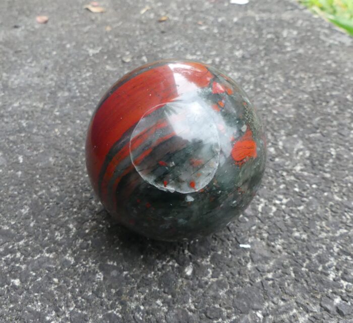 Large Bloodstone Sphere 6.4cm - Image 3