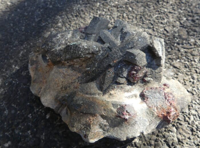 Large Staurolite with Garnet