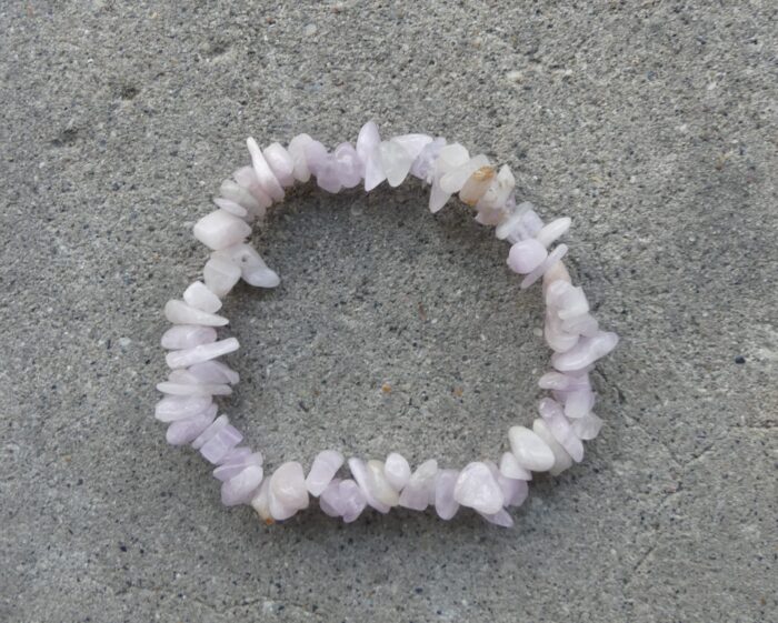 Pink Kunzite Chip Bracelet