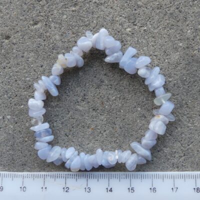 Blue Lace Agate Chip Bracelet