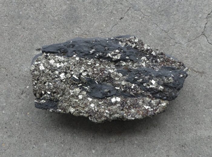 Raw Shungite with Pyrite