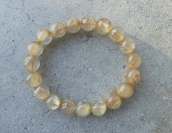 Gold Rutilated Bracelet 11.5mm