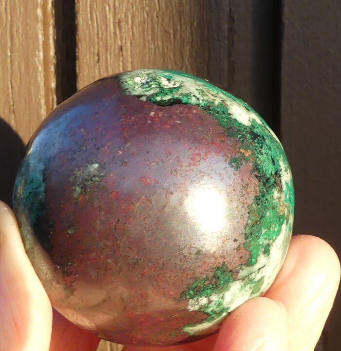 RARE Cuprite Malachite Sphere 5cm - Image 3