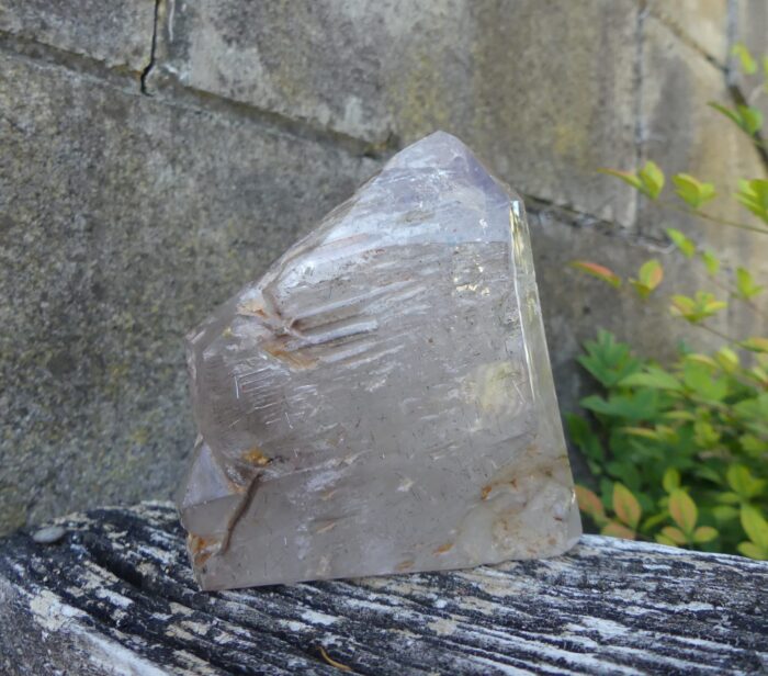 Rutilated Smokey Elestial Polished Point - Image 3