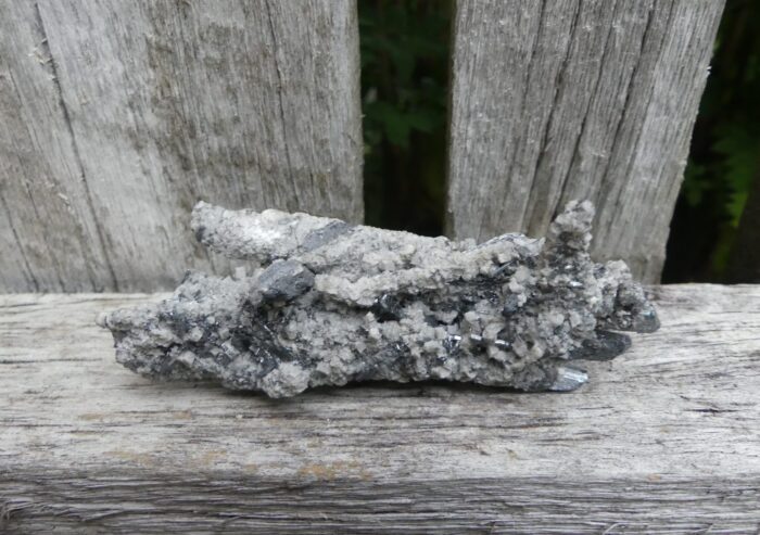 RARE Stibnite Cluster with Calcite - Image 6