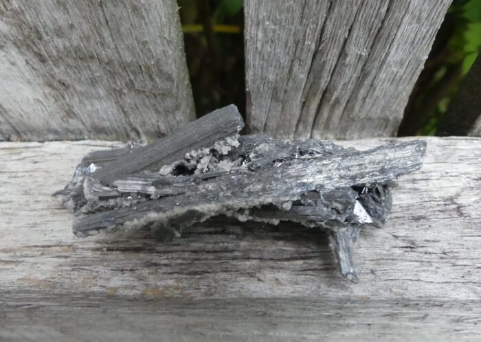 RARE Stibnite Cluster with Calcite - Image 5