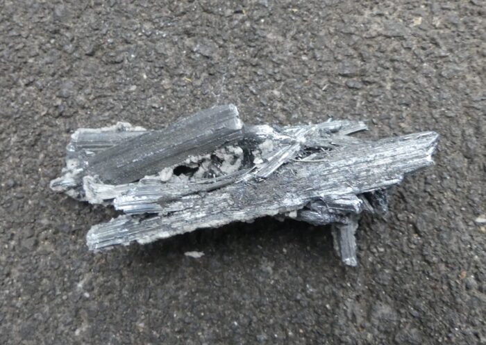 RARE Stibnite Cluster with Calcite - Image 2