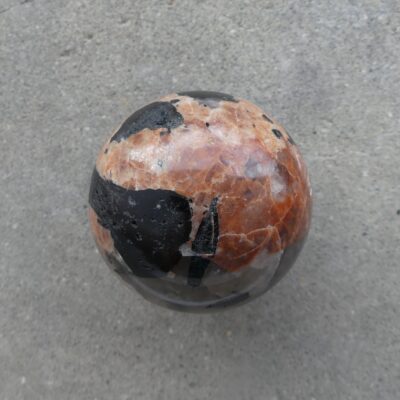 Peach Moonstone/Smokey Quartz/Tourmaline Sphere 6.4cm