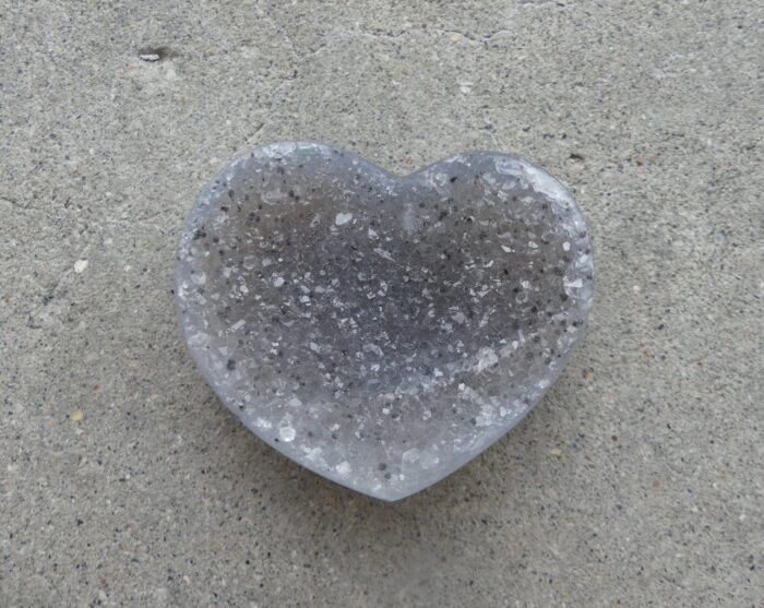 Agate Druzy Heart