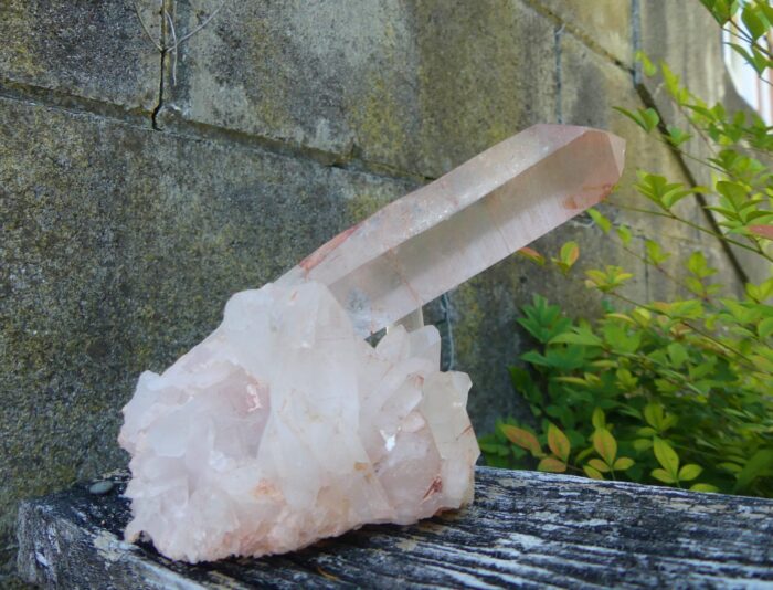 Hematoid Quartz Cluster with Window 612gm