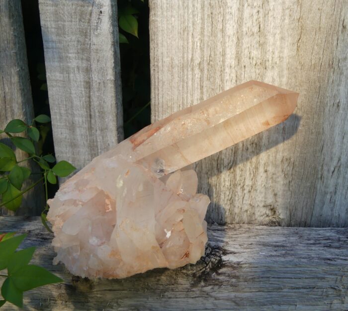 Hematoid Quartz Cluster with Window 612gm - Image 5