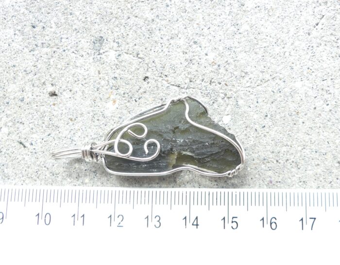 Moldavite Pendant Wire Wrapped - Image 5