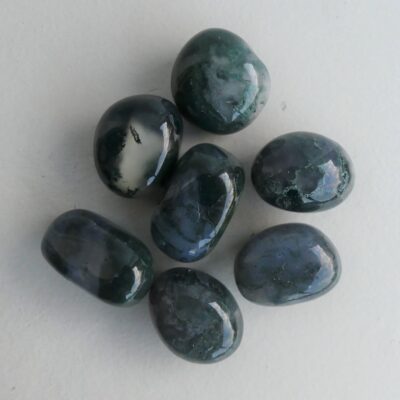 Moss Agate Tumble x1